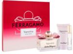 Salvatore Ferragamo Signorina set: apa de parfum 100 ml + lotiune de corp 50 ml + apa de parfum 10 ml pentru femei