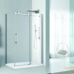 Fluminia Cabina de dus Fluminia, Paloma, 100 x 80, cu usa culisanta si perete lateral fix (R14RE01 100X80)