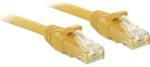 Lindy RJ45 Hálózat Csatlakozókábel CAT 6 U/UTP 2.00 m Sárga Védővel LINDY (48063) (48063)