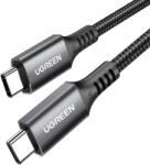 UGREEN US555 100W USB-C / USB-C PD kábel 3 m - szürke