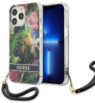 GUESS GUHCP13LHFLSB iPhone 13 Pro hardcase Flower Strap tok