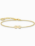 Thomas Sabo A2161-413-39-L19V Gold-plated bracelet w. infinity pendant, női