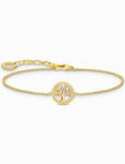 Thomas Sabo A2160-427-39-L19V Gold-plated bracelet w. Tree of Love pendant, női