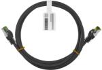 Goobay S/FTP CAT8.1 Patch Kábel - 15 m, Fekete (61099)