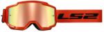 LS2 Charger H-V motocross szemüveg narancssárga, irídium plexivel