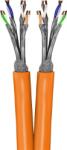 Goobay S/FTP CAT7a Duplex Installációs Kábel - 100 m, Narancssárga