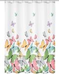 Kleine Wolke Butterflies zuhanyfüggöny 200x180 cm fehér-sokszínű 5282148305 (5282148305)