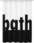 Kleine Wolke Bath zuhanyfüggöny 200x180 cm fehér-fekete 5959185305 (5959185305)