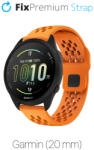 FixPremium - Univerzális szilikonszíj Garminhoz (20mm), narancs