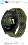 FixPremium - Univerzális szilikonszíj Garminhoz (20mm), zöld