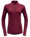 Devold Breeze Half Zip Neck Women Tricou cu mânecă lungă Devold 740A Beetroot S