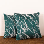 Hiko Set 2 perne decorative Hiko Chenille verde dark, cu fata detasabila (100000214)