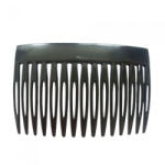 Hair Power dupla fogú fekete oldalfésű, 7 cm