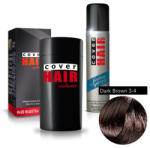 Cover Hair Volume hajdúsító, 30 g, sötétbarna + kötést erősítő spray - hajpatika