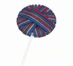 Sibel hajgumi nyalóka, kék vegyes, 24 db - hajpatika