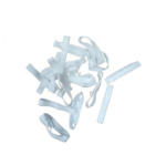 EF-ES szilikon hajgumi, fehér széles - hajpatika