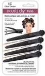 Olivia Garden Double Clip Petite Black feltűző csipesz, 4 db - hajpatika