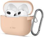 Tech-protect Cârlig din silicon Apple AirPods 3 caffe latte (5906302375066)