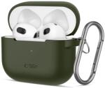 Tech-protect cârlig din silicon Apple AirPods 3 verde măsliniu (5906302375110)