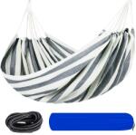 Malatec Hamac single Rio, traverse din lemn, franghii si sac depozitare, bumbac, 240 x 160 cm