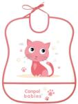 Canpol babies Пластмасов лигавник Canpol - Happy Animals, 6+ m, Коте (2/919_pin)