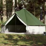 vidaXL 12 személyes zöld vízálló tipi családi sátor (94591)