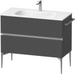 Duravit Sivida dulap 101x47.7x59.2 cm sub chiuveta pe perete grafit-crom SV4652010490000 (SV4652010490000)