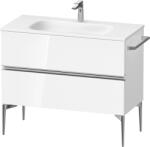 Duravit Sivida dulap 101x47.7x59.2 cm sub chiuveta pe perete alb-crom SV4652010220000 (SV4652010220000)