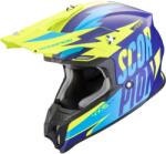 Scorpion VX-16 EVO AIR Slanter motokrossz bukósisak matt kék-fluo sárga