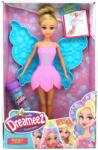Dreameez Papusa zana cu aripi blue, Dreameez, Bubble Fairy Papusa