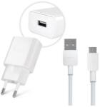 Huawei HW-050200E01+M Huawei hálózati töltő adapter, USB-A aljzat, 10W + PY0857 Micro USB kábel, fehér (HW-050200E01+M)