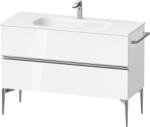 Duravit Sivida szekrény 121x47.7x59.2 cm mosdókagyló alá akasztható fehér-króm SV4653010220000