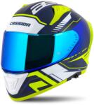 Cassida moto integrala Cassida Aero Drome albastru-galben fluo-albastru deschis-alb (AIM140-1872)