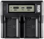 Newell DC-LCD dupla töltő NP-T125 akkumulátorokhoz (NL0047) - nika
