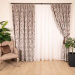  Set 2 draperii Hiko Chenille maro, cu rejansa - hiko - 421,60 RON