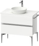 Duravit Sivida dulap 84.5x47.5x54.8 cm sub chiuveta pe perete alb-crom SV4658010180000 (SV4658010180000)