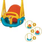 Ricokids 3in1 Gyermekhinta leesésgátlóval és háttámlával, 6hónapos kortól, 30kg - Sárga, Piros, Kék (422)