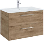 Roca Roma szekrény 80x45.6x53 cm mosdókagyló alá akasztható tölgy A857950808 (A857950808)