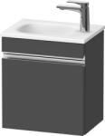 Duravit Sivida szekrény 40x29.5x44 cm mosdókagyló alá akasztható grafit-króm SV4649L10490000
