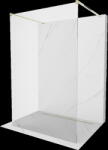 Mexen Kioto perete de duș freestanding 125 x 200 cm, transparent 8 mm, auriu - 800-125-002-50-00 (800-125-002-50-00)
