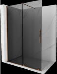 Mexen Velar panou de duș extensibil Walk-in 140 x 200 cm, grafit 8 mm, aur roz - 871-140-000-43-60 (871-140-000-43-60)