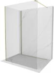 Mexen Kioto perete de duș Walk-in 95 x 90 cm, transparent, auriu - 800-095-212-50-00-090 (800-095-212-50-00-090)