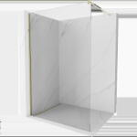 Mexen Kioto perete de duș Walk-in 145 x 200 cm, transparent 8 mm, auriu - 800-145-101-50-00 (800-145-101-50-00)