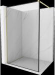 Mexen Kioto perete de duș Walk-in 60 x 200 cm, ramă neagră 8 mm, auriu periat - 800-060-101-55-70 (800-060-101-55-70)
