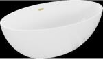 Mexen Nike cadă freestanding 175 x 100 cm, albă, preaplin auriu periat - 54071751000-55 (54071751000-55)