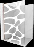 Mexen Kioto L perete de duș Walk-in 100 x 200 cm, val alb, aur roz - 800-100-103-60-97 (800-100-103-60-97)