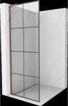 Mexen Kioto L perete de duș Walk-in 90 x 200 cm, grilaj negru, aur roz - 800-090-103-60-77 (800-090-103-60-77)