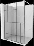 Mexen Kioto perete de duș Walk-in 70 x 200 cm, model negru 8 mm, nichel periat - 800-070-101-97-78 (800-070-101-97-78)
