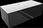 Mexen Vigo cadă freestanding 178, 5 x 80 cm, alb/negru, preaplin auriu periat - 51251788075-55 (51251788075-55)