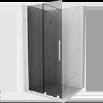 Mexen Velar perete de duș culisant Walk-in 75 x 200 cm, grafit 8 mm, alb - 871-075-000-43-20 (871-075-000-43-20)